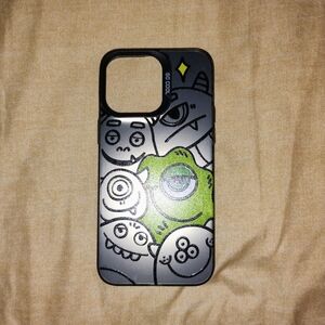 Black and Green Monster Design Phone Case
